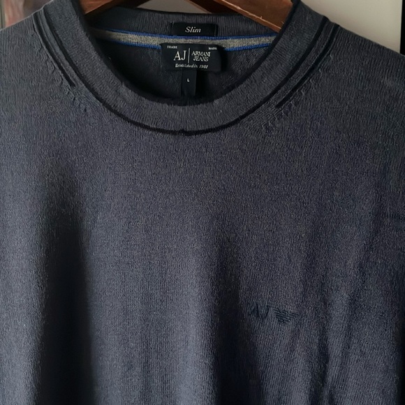 ARMANI JEANS SWEATER SIZE LARGE SLIM EXCELLENT CONDITION